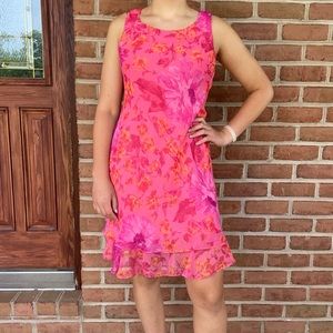 PINK FLORAL DRESS 🌸